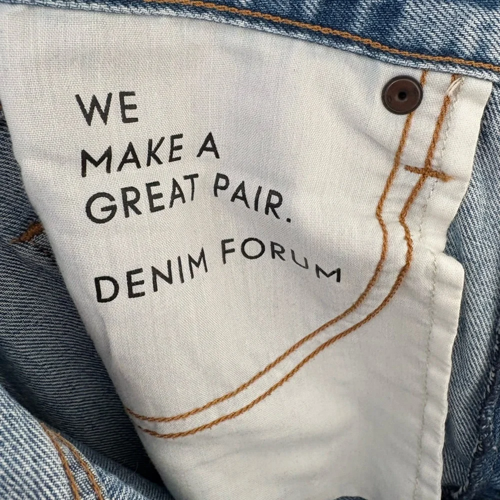 Denim Forum Coco Light Blue Wide Leg Jeans - Picture 11 of 13
